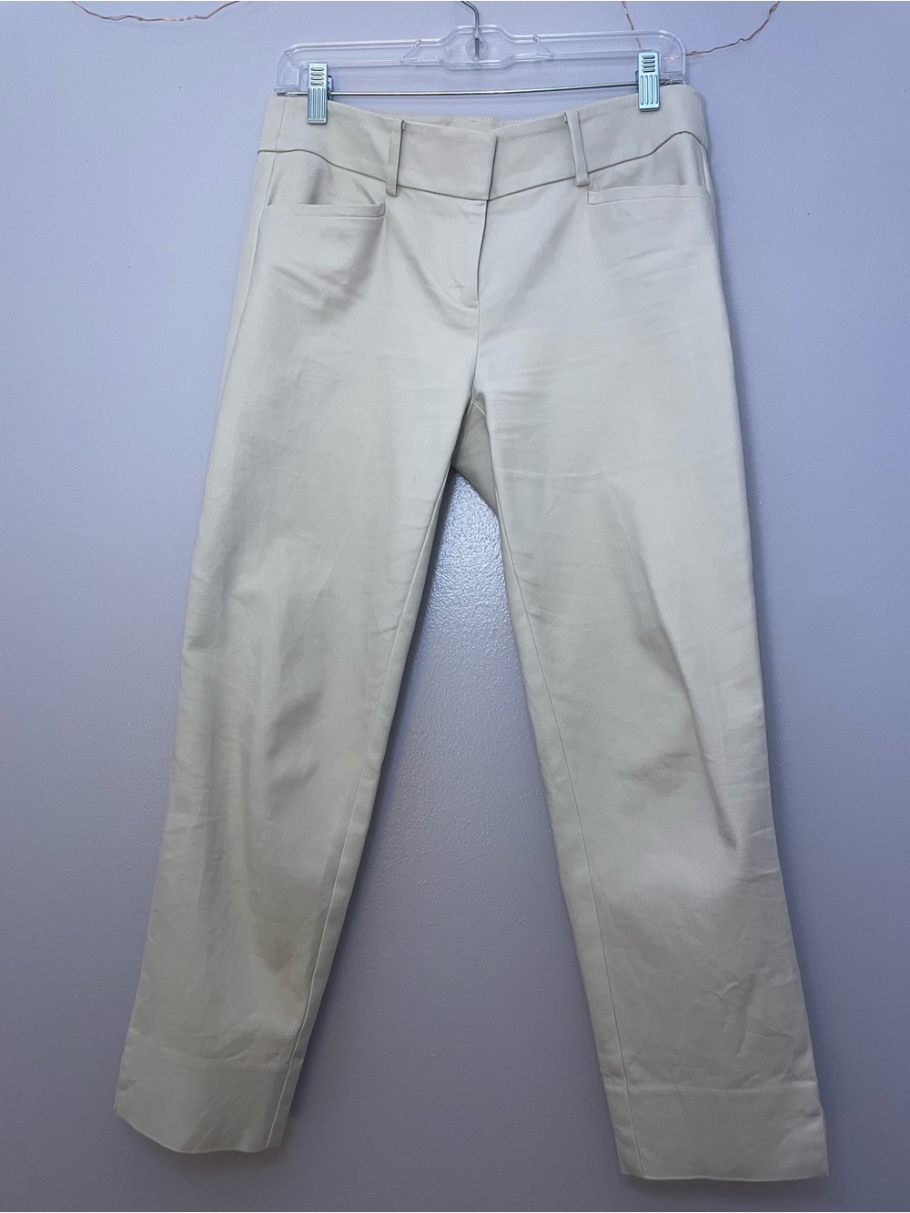 LOFT Women’s Cream Straight-Leg pants